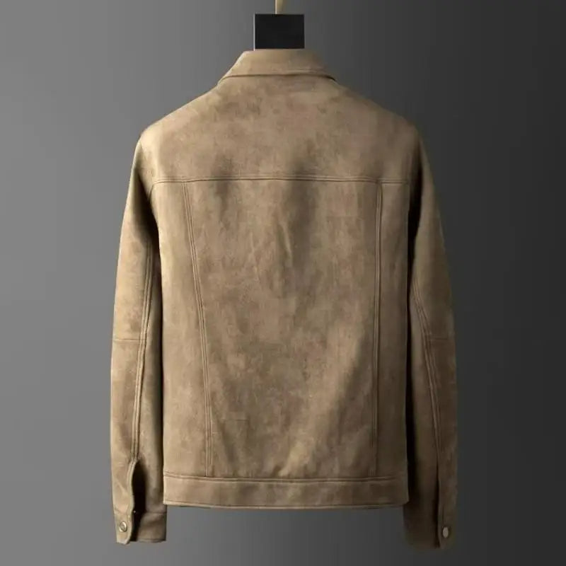 Lightweight men's Harrington jacket, breathable all-season outerwear with a slim fit.