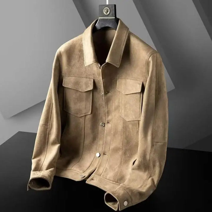 Classic men's Harrington jacket in a versatile slim fit, perfect for everyday fashion.