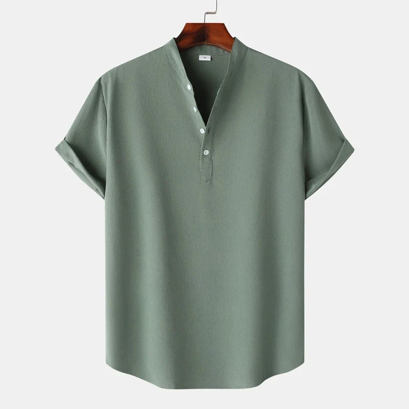 Men's Classic Henley Shirt: Comfortable & versatile men's top for everyday casual style.