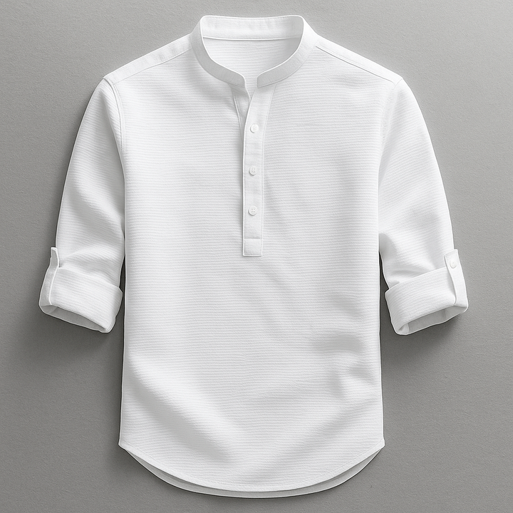 Versatile men's henley, long-sleeve top. Effortless style & all-day comfort for everyday fashion.