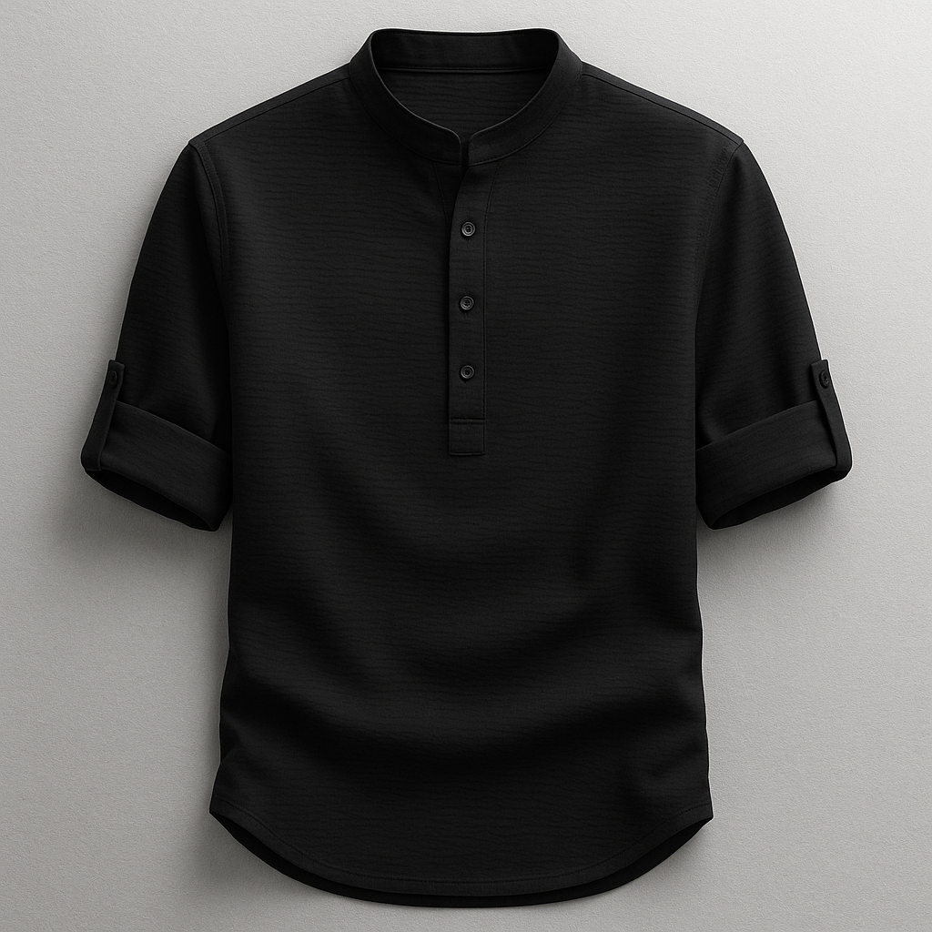 Classic men's long-sleeve henley. Effortless style, soft, comfortable for versatile everyday wear.