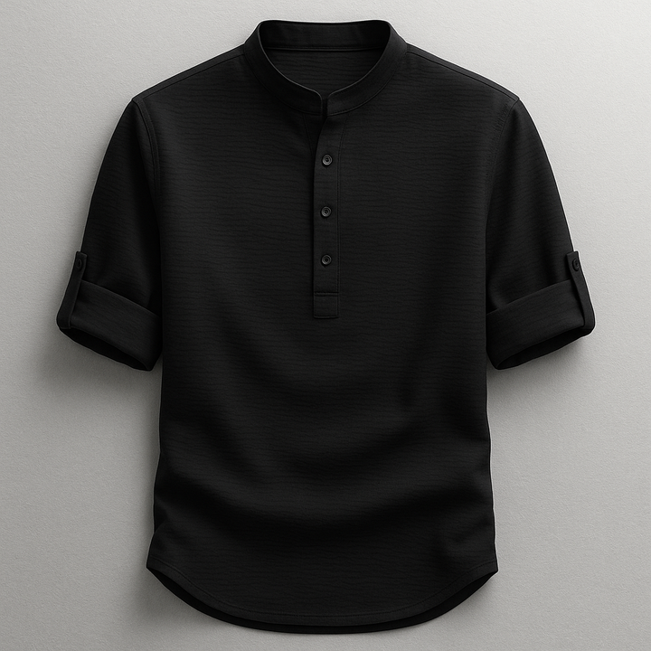 Classic men's long-sleeve henley. Effortless style, soft, comfortable for versatile everyday wear.
