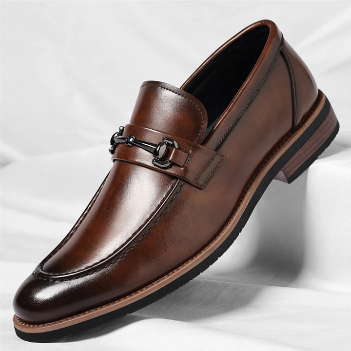 Men's classic Italian style loafers, all-day comfort. Sophisticated slip-on dress shoes for office and formal wear.