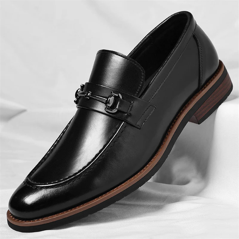Stylish men's classic Italian loafers. Durable slip-on dress shoes, comfortable for all-day sophisticated fashion.