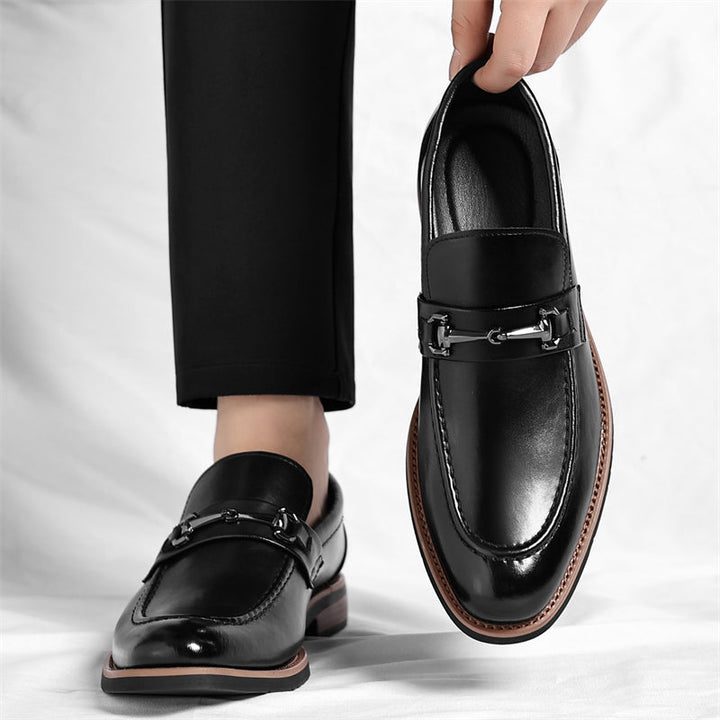 Classic men's sophisticated loafers. Italian design, comfortable slip-on shoes for durable everyday fashion.
