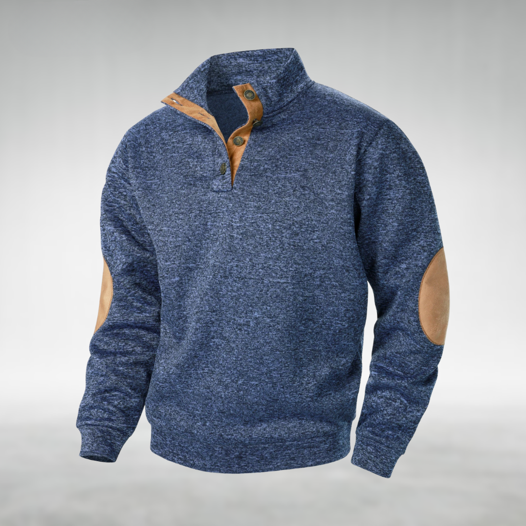 Men's classic knit sweater, a warm long-sleeve pullover for effortless fall and winter comfort and style.