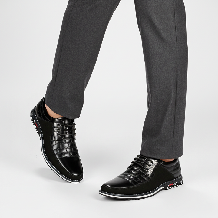 High-quality men's leather footwear with a durable lace-up closure, ideal for daily wear