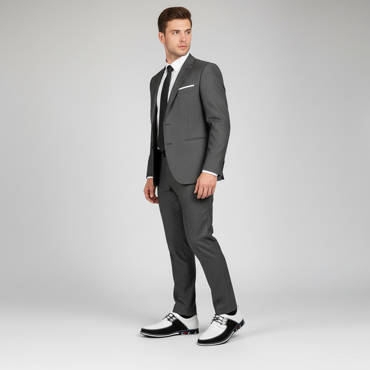 Comfortable men's leather lace-up shoes, combining classic style with everyday wearability