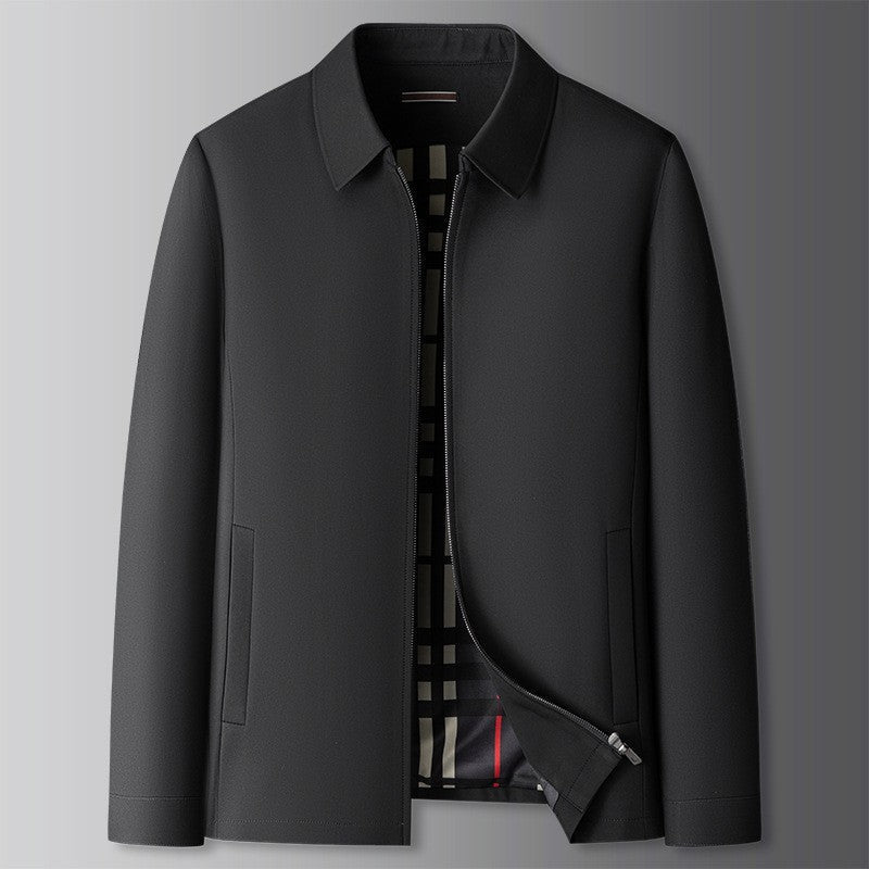 Stylish men's classic windbreaker jacket, offering lightweight protection. Great for casual outfits & adventures.