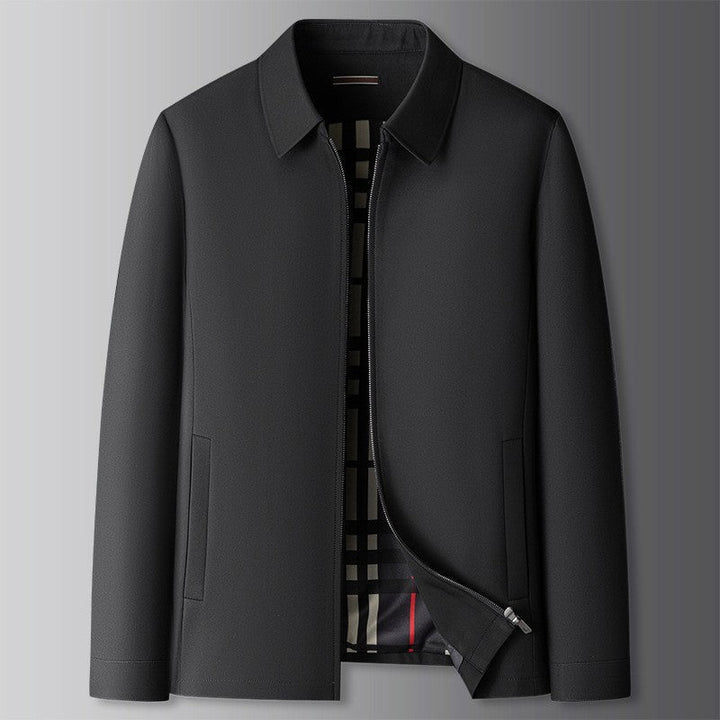 Stylish men's classic windbreaker jacket, offering lightweight protection. Great for casual outfits & adventures.