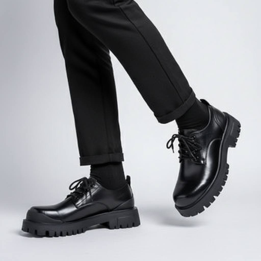 Dean men's low-cut vegan leather casual shoes, perfect for winter essentials, comfortable & durable.