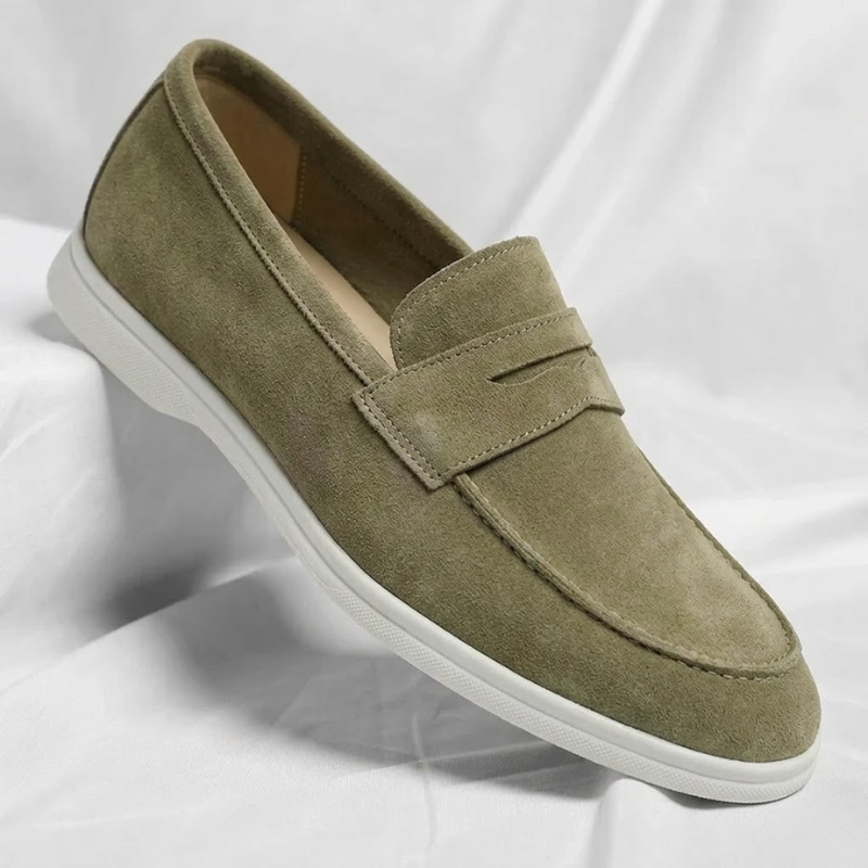 Men's classic penny loafers, perfect for everyday style & comfort. Slip-on casual dress shoes.