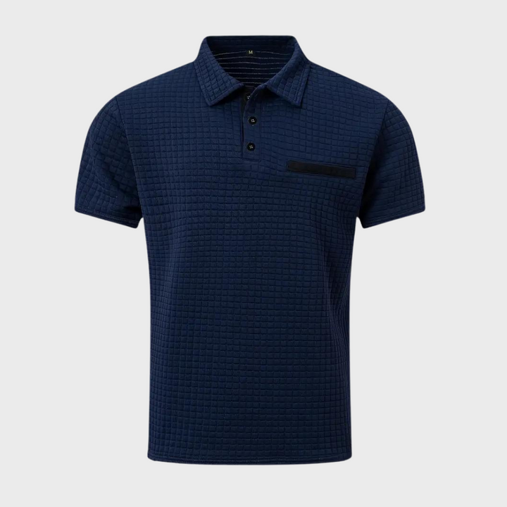 Everyday men's polo shirt, comfortable, stylish, & easy to wear.