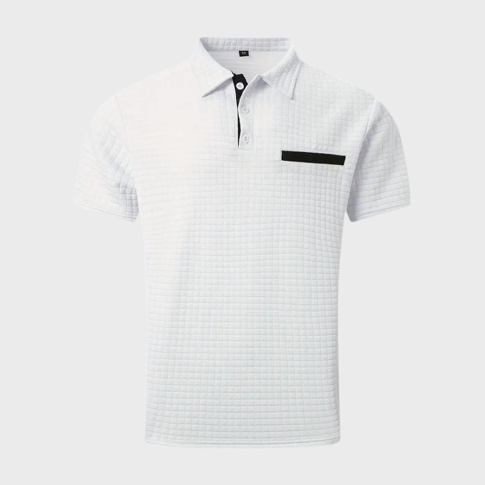 Smart casual men's polo shirt, elegant design for modern wardrobes.