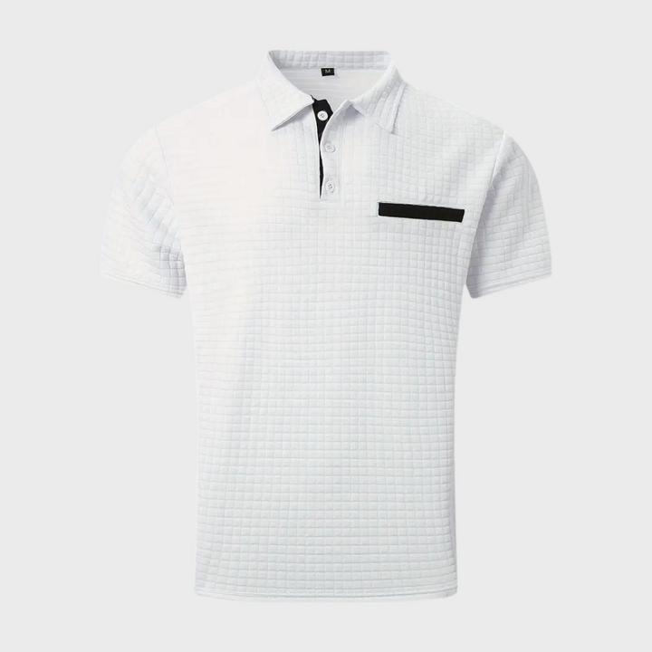 Smart casual men's polo shirt, elegant design for modern wardrobes.