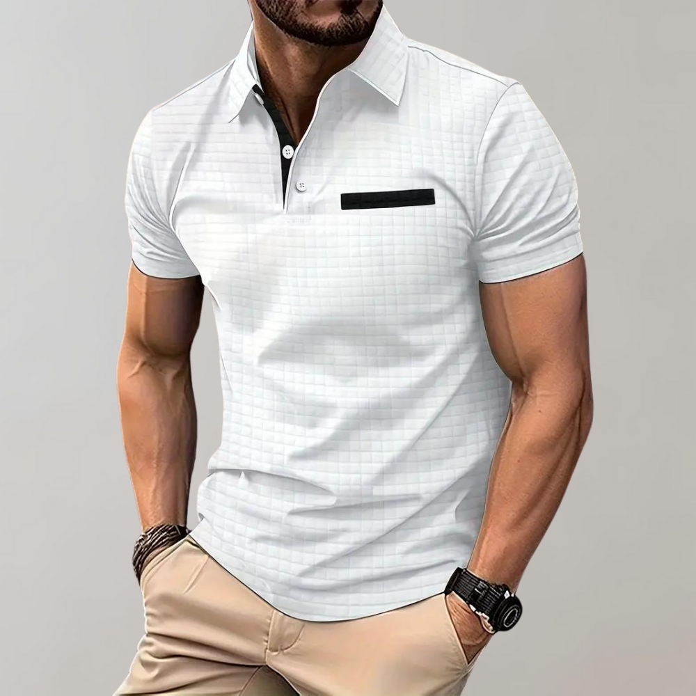 Versatile men's polo shirt, ideal for summer fashion & comfort.