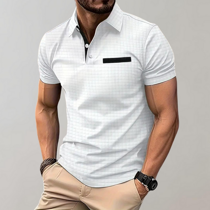 Versatile men's polo shirt, ideal for summer fashion & comfort.