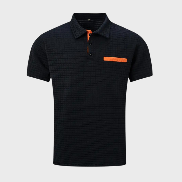 Men's elegant short sleeve polo, perfect for a refined summer look.