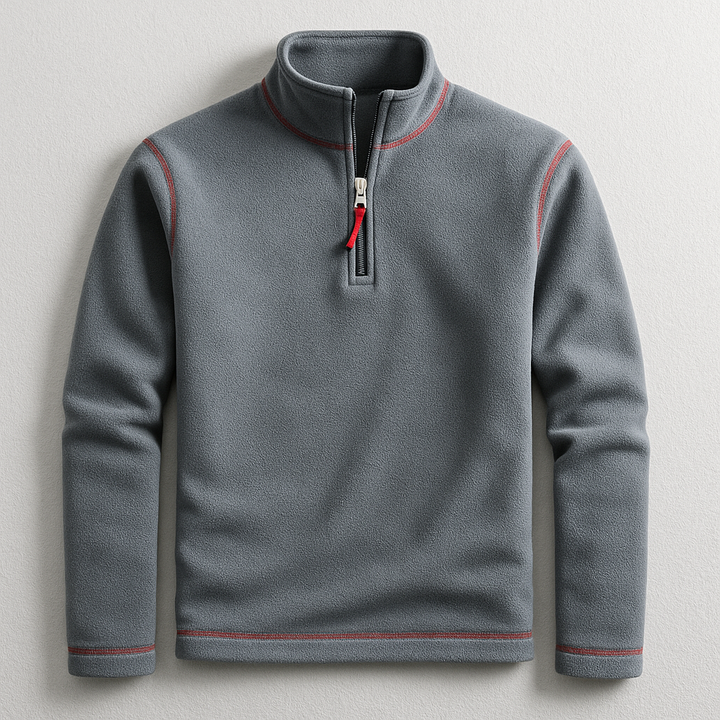 Classic men's quarter-zip pullover with tailored fit, long sleeves, ideal for casual wear & men's everyday style.