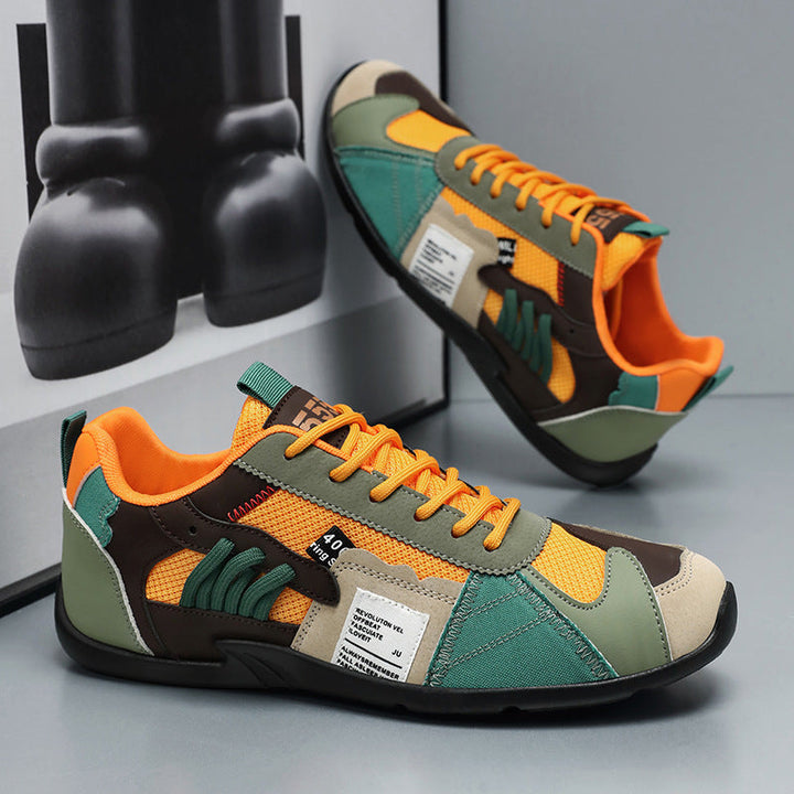 Comfortable men's athletic retro sneakers with a supportive fit and durable grip sole for urban daily wear.