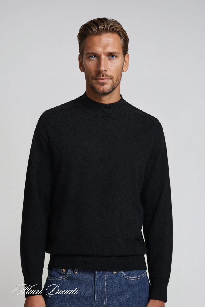 Soft men's round neck comfort sweater. Perfect for casual wear, winter warmth, and versatile layering.