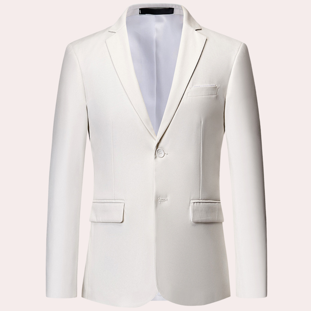 Ariston men's classic slim fit blazer. A versatile jacket suitable for formal wear, business casual clothing.