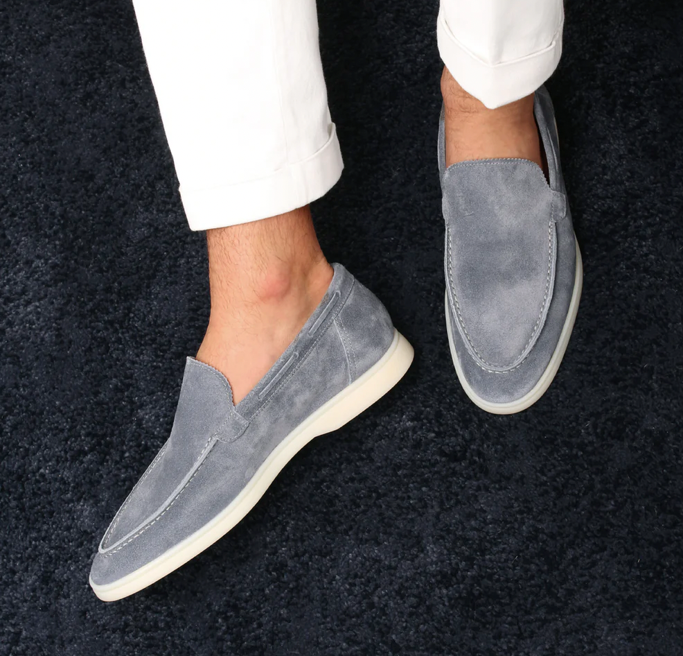 Men's classic slip-on leather loafers for effortless style and everyday comfort.