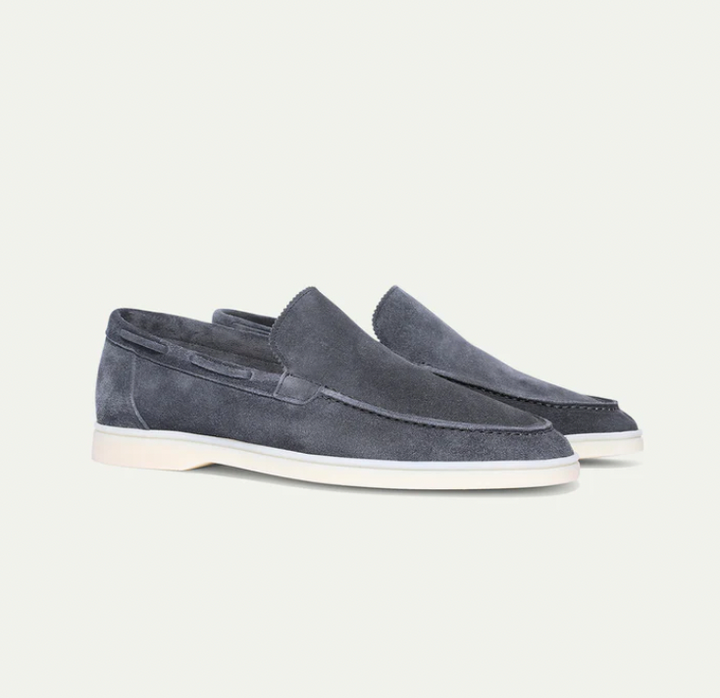 Ricardo men's classic leather slip-on loafers, combining comfort with a timeless, stylish design.