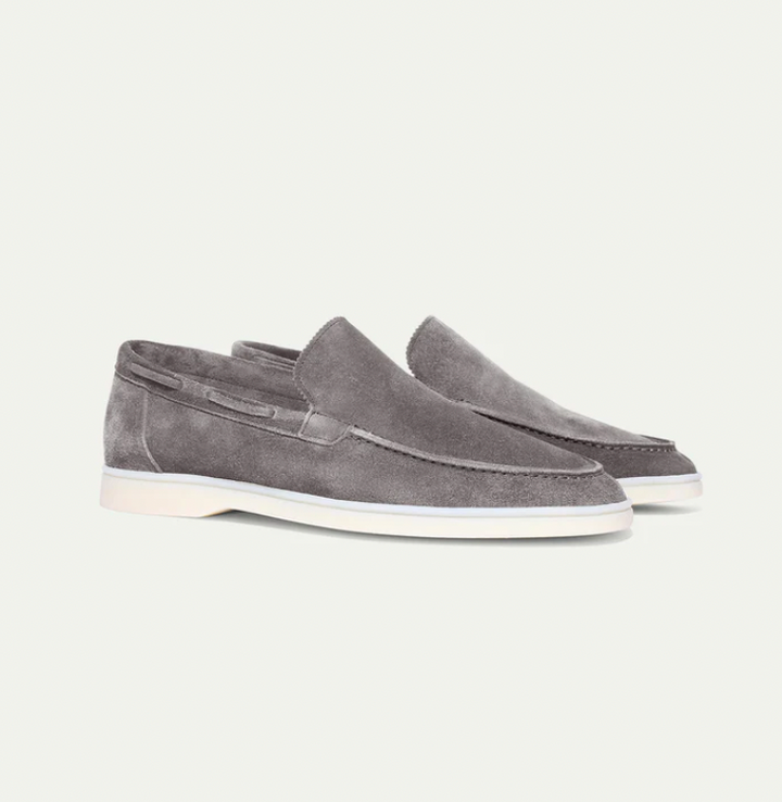 Effortless men's slip-on loafers; comfortable leather footwear for a sleek and stylish men's fashion look.