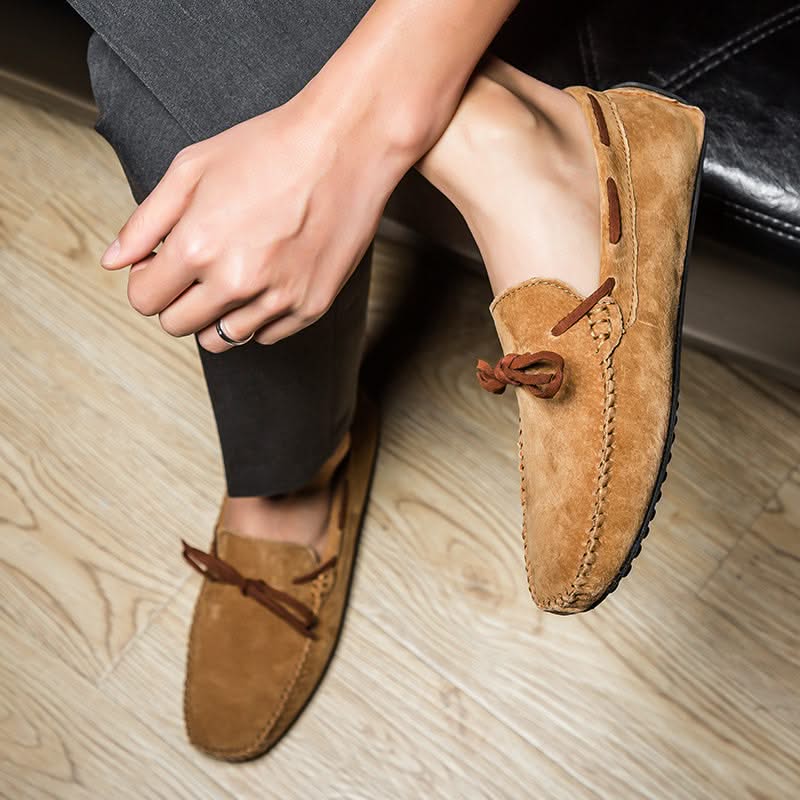 Comfortable & lightweight men's classic slip-on loafers, perfect versatile casual shoes for all seasons.