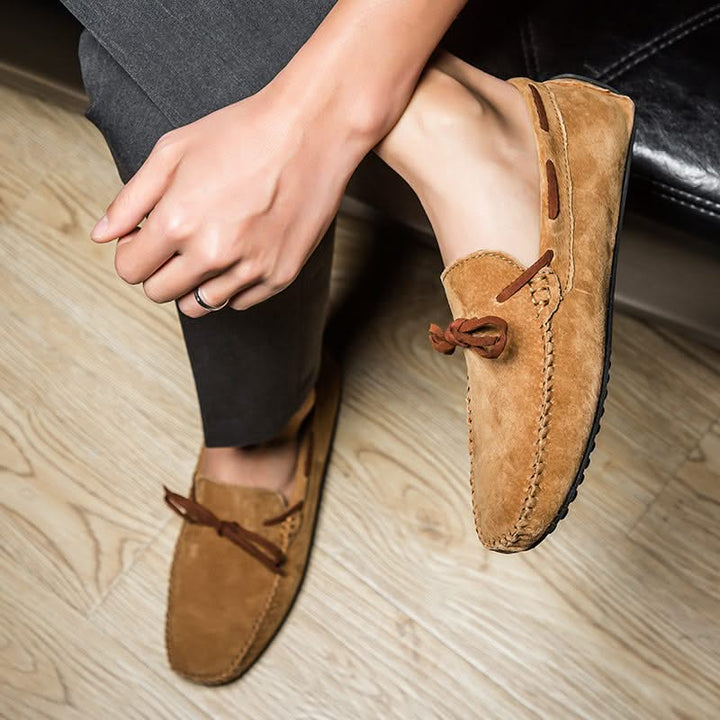 Comfortable & lightweight men's classic slip-on loafers, perfect versatile casual shoes for all seasons.