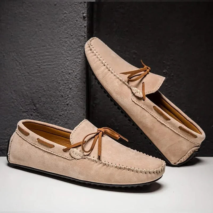 Comfortable men's slip-on loafers, classic style perfect for casual spring and summer fashion.