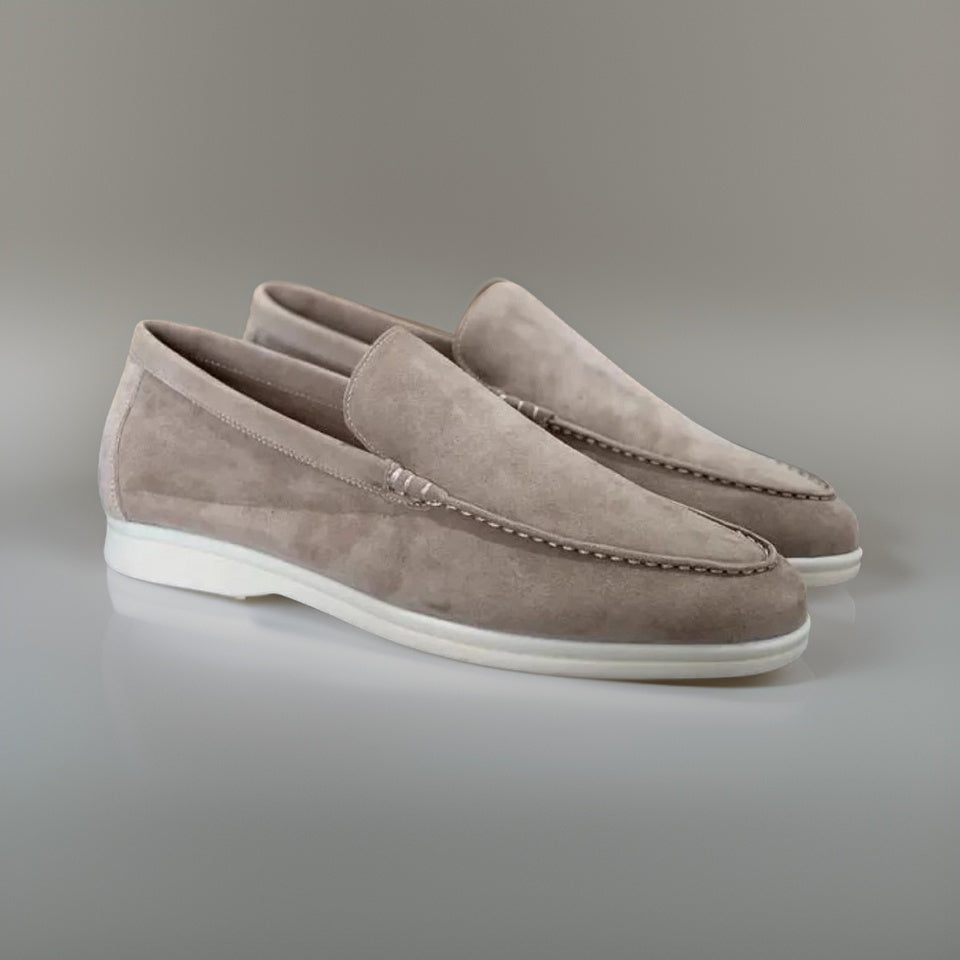 Men's classic slip-on loafers, elegant & comfortable for casual or formal wear.