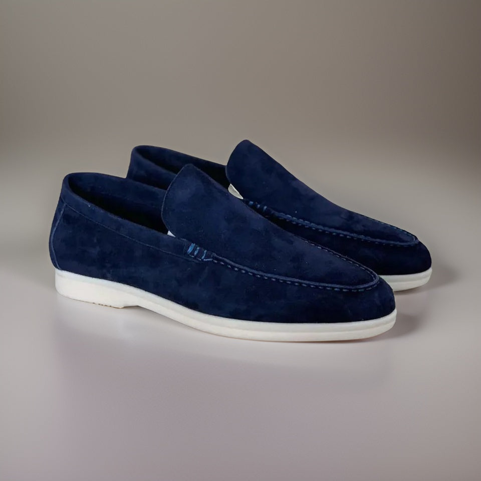 Classic men's dress loafers, easy slip-on design for formal or smart casual events.