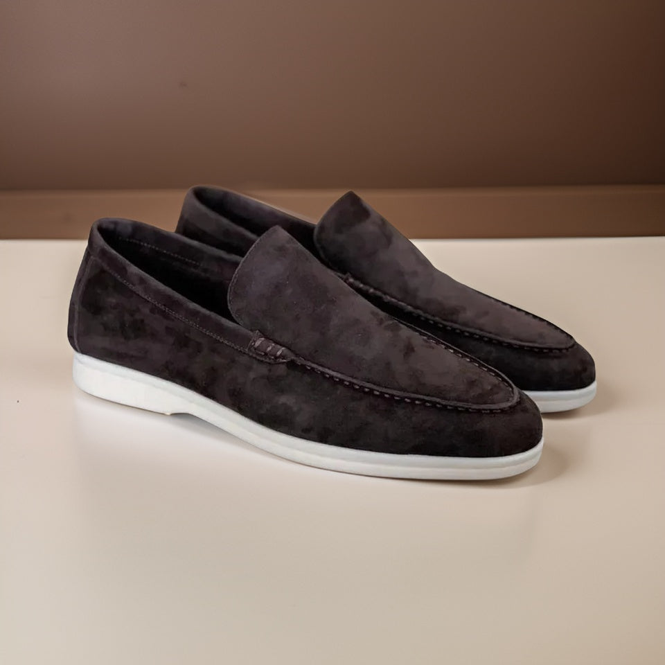 Timeless men's classic slip-on loafers, combining elegant style with comfortable everyday wear.
