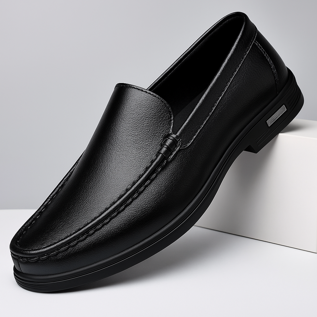 Versatile men's classic slip-on loafers, a stylish choice for any wardrobe. Modern men's fashion footwear.