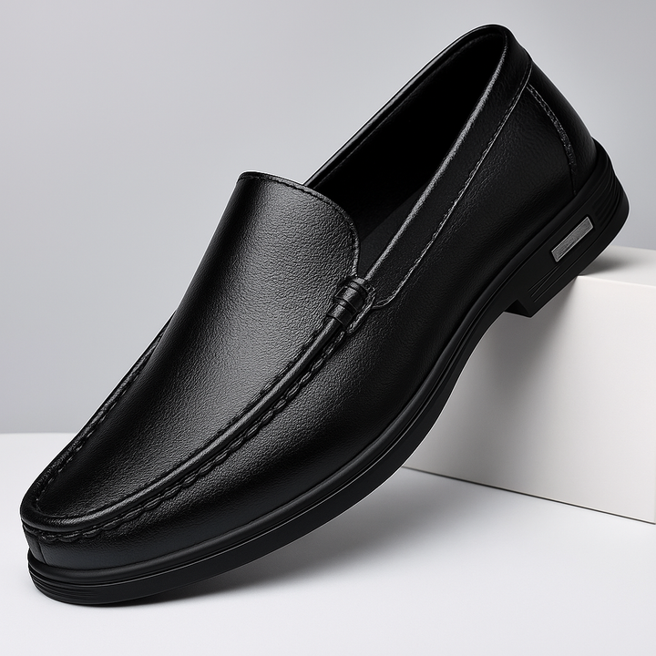 Versatile men's classic slip-on loafers, a stylish choice for any wardrobe. Modern men's fashion footwear.