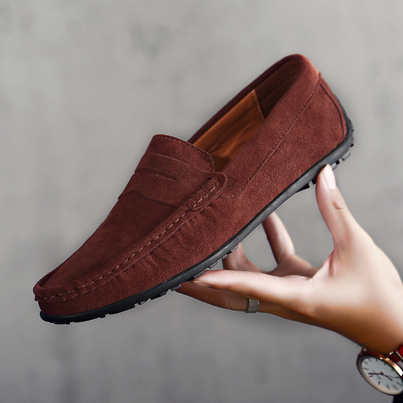 Men's slip-on loafers, comfortable classic footwear, stylish for casual, business & everyday.