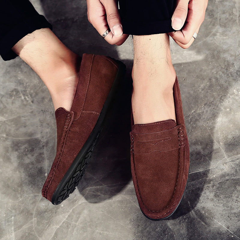 Premium men's classic slip-on loafers, combining comfort with sophisticated style.