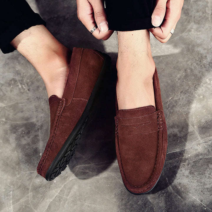 Premium men's classic slip-on loafers, combining comfort with sophisticated style.