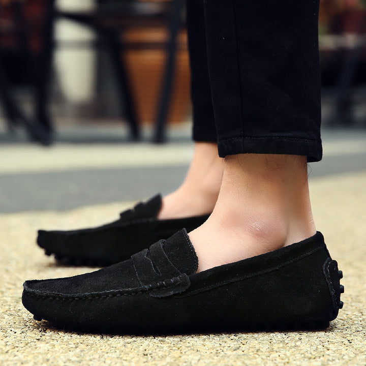 Comfortable men's slip-on loafers for everyday wear. Classic versatile men's footwear for casual style.