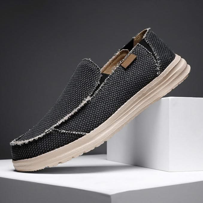 Blue men's mariner slip-on loafers, perfect casual footwear. Comfortable, lightweight & easy-wear design.
