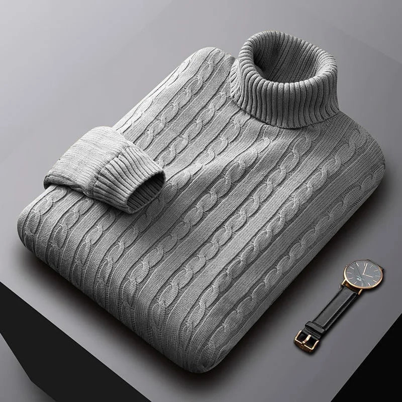 Men's classic soft knit pullover sweater, crew neck, long sleeve for versatile casual & smart casual wear.
