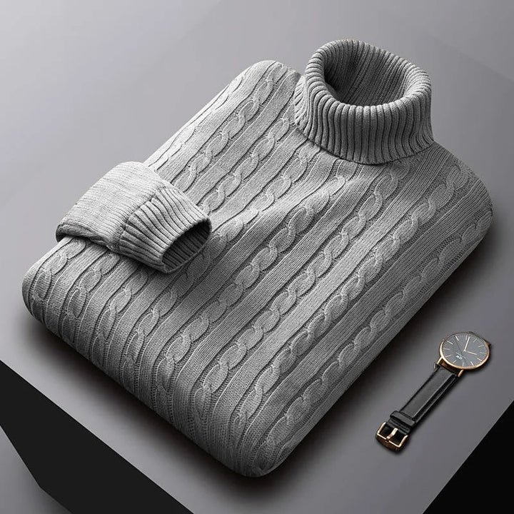 Men's classic soft knit pullover sweater, crew neck, long sleeve for versatile casual & smart casual wear.