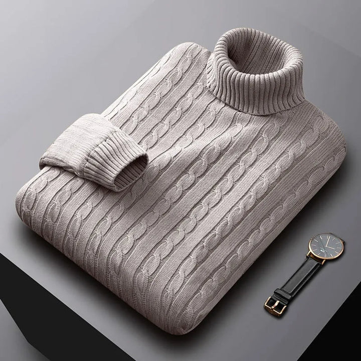 Classic men's knit pullover, soft long sleeve crew neck sweater. Essential for comfortable, versatile casual fashion.