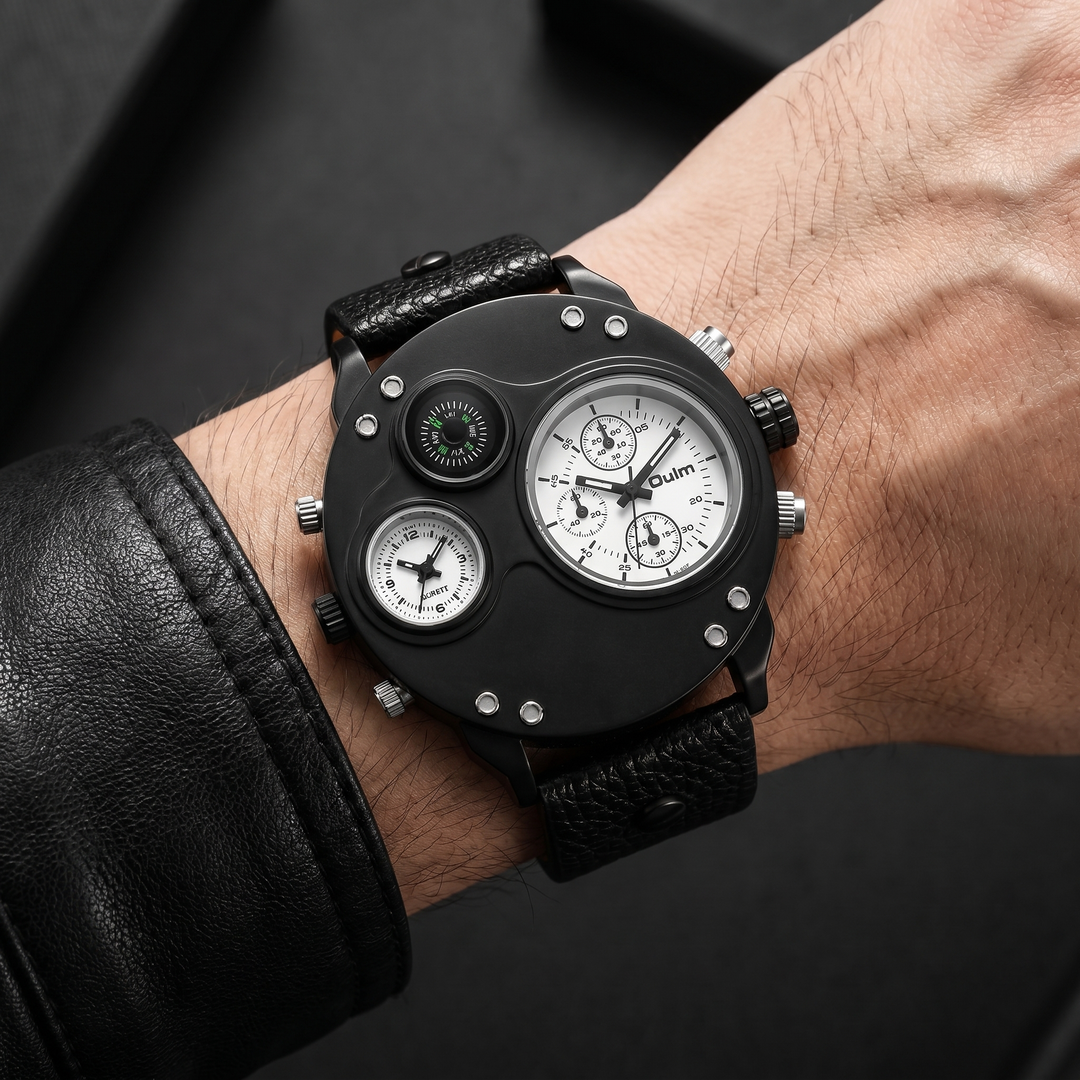 Men's classic stainless steel wrist watch, durable and elegant timepiece.