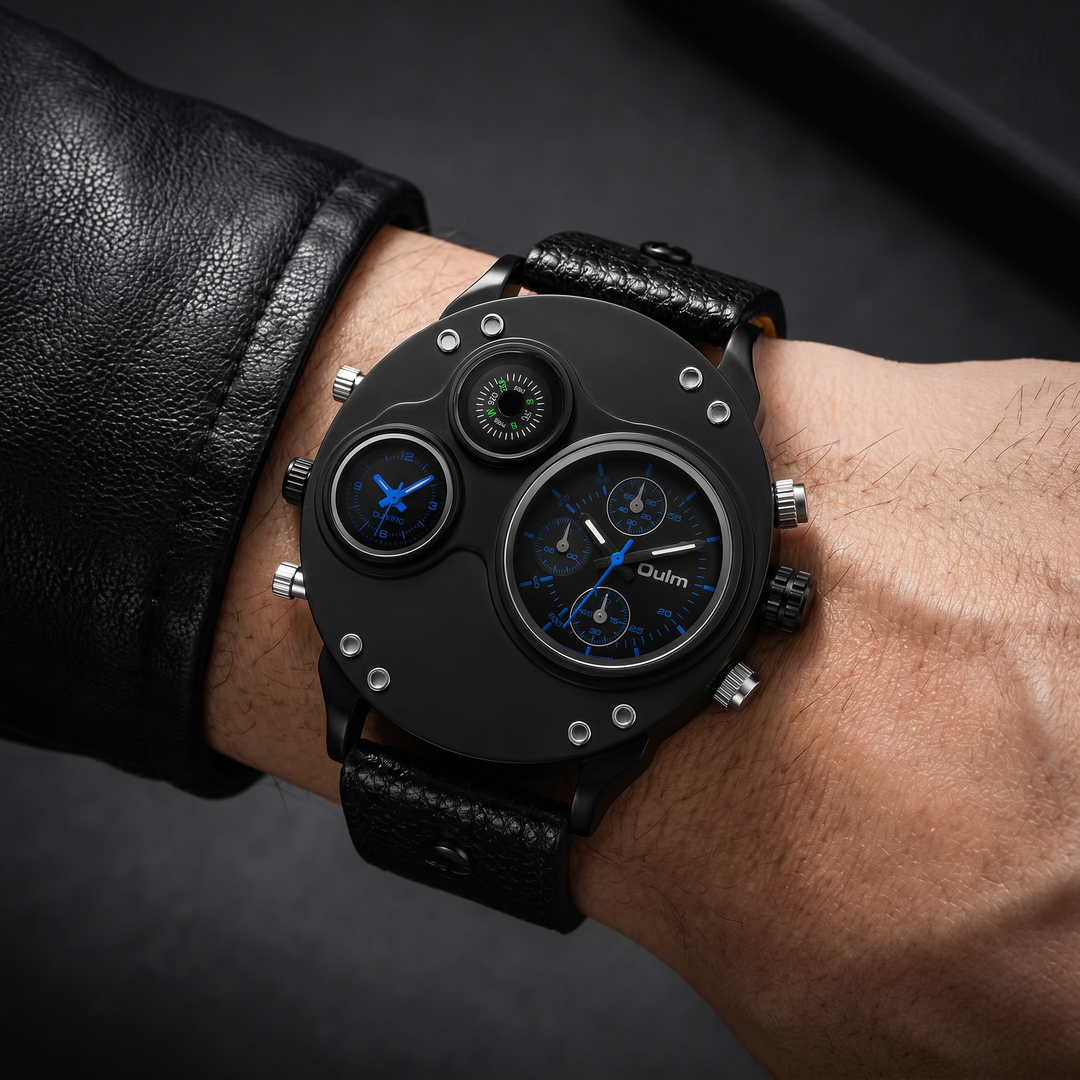 Water-resistant men's stainless steel watch, a classic and durable accessory.