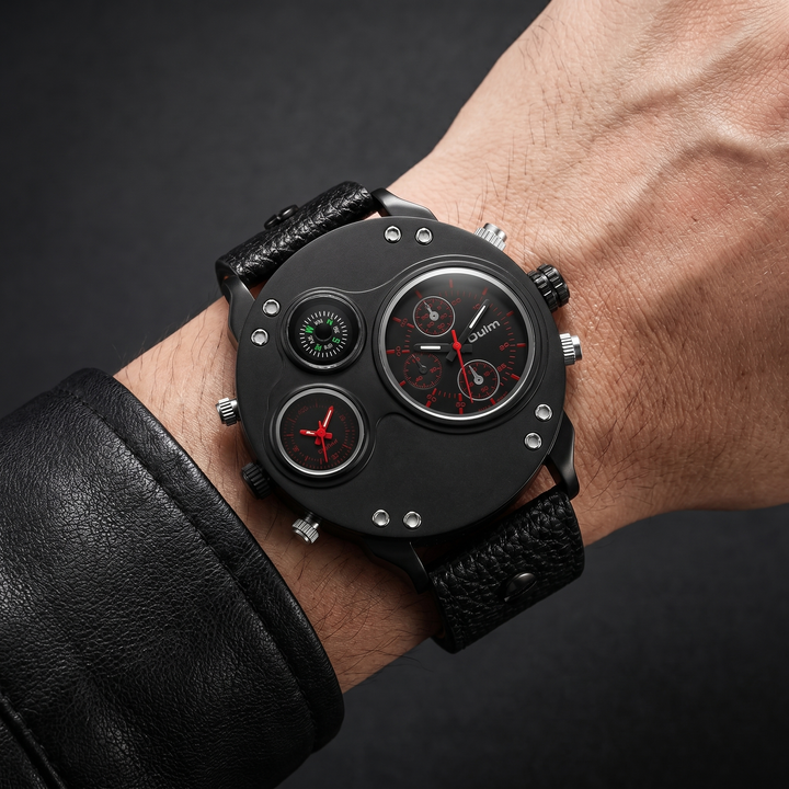 Elegant men's wrist watch featuring a classic design and stainless steel construction.