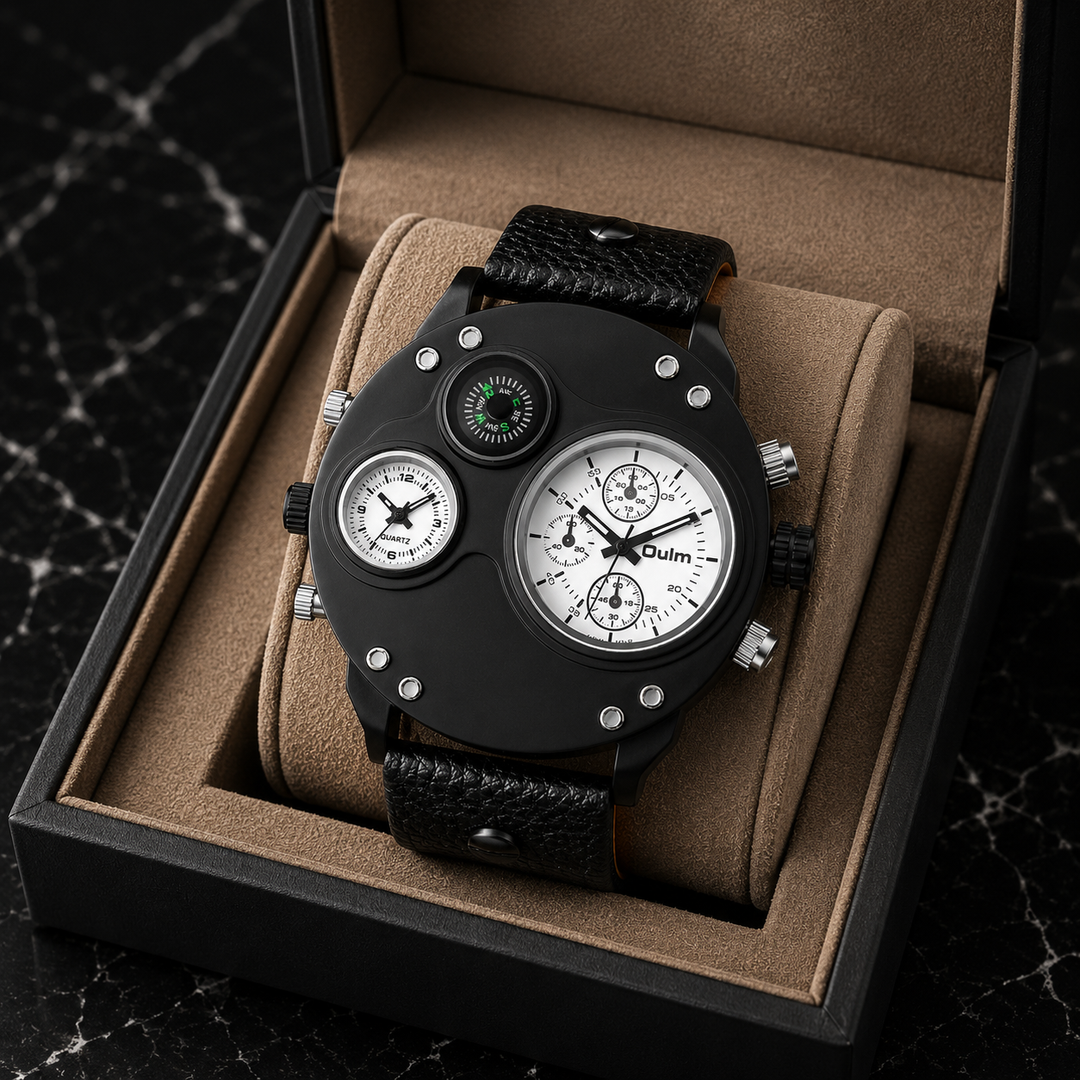 Timeless men's stainless steel watch, perfect for a classic vintage look.