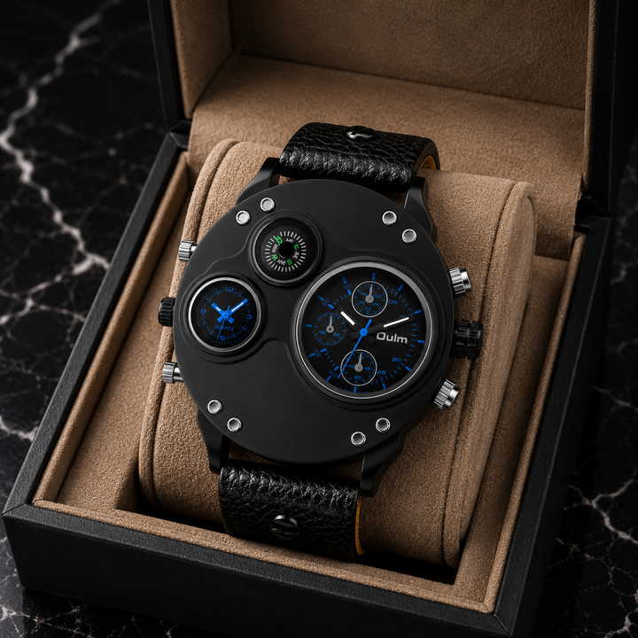 Classic men's stainless steel watch, a sophisticated and versatile accessory.